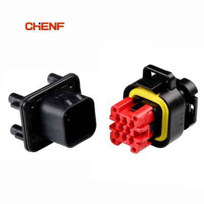 China CHENF Automotive 8pin 14 23 35 Pin Female Auto Connector Black Automoblile dtm Automotive Connector Waterproof ECU PCB Connector Auto Power for sale