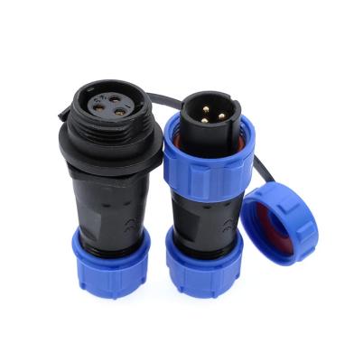 China SP13 SP17 SP21 2-9 Pin Connector Aviation Threaded Coupling Waterproof Electrical Power Connector Male Female Plug for sale