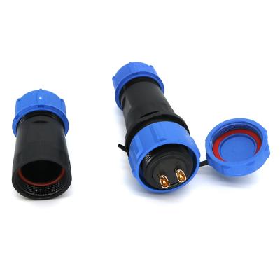 China IP68 Type Rear Nut Connector SP13 SP17 SP21 1/2/3/4/5/6/7/9/10/12/14 Pin Pin Aviation Power Waterproof Connectors Plug And Socket for sale