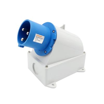 China CHENF CF3606 IP44 230V 63A 3P Socket Outlet IEC 60309-2 Industrial Blue CF332 CF344 CF348 Outdoor Mounted Socket for sale