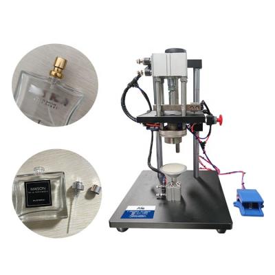 China Effectively Capping Perfume Bottle Spra Desktop Semi Automatic Crimping Machine for sale