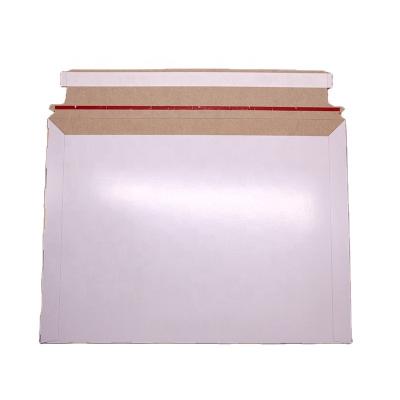 China Business& A4 Size Photo Document Shipping Mailing Cardboard Shopping Packaging Envelopes With Custom Logo Mailer No Bend Stay Flat for sale