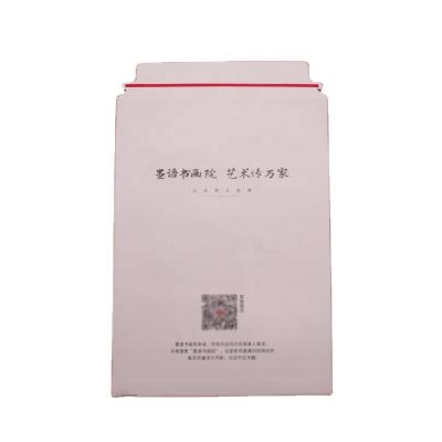 China Business& Custom Bule Cardboard Envelope Document Mailings Self Adhesive Rigid Bule Envelopes For Express Delivery for sale