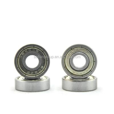 China Stable performance: high speed 608zz low voice bearing skateboard bearing 608 skating ratio 8*22*7mm for sale