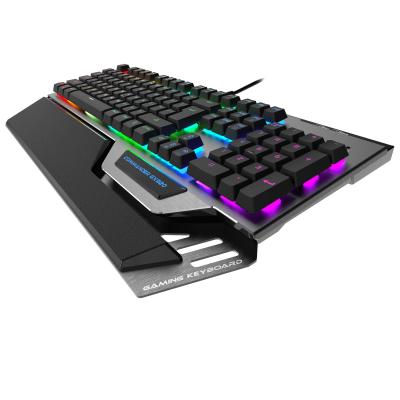 China Backlight Plug and Play Mechanical Aluminum Alloy Body GX920 RGB Gaming Waterproof Cable Keyboard for PC Gamer for sale