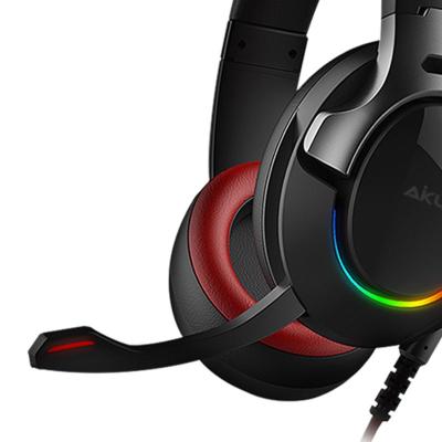 China 2021 Latest Earphone Gaming Headset For PC 7.1 Vibration Headset USB Port Noise-cancelling Headphones for sale