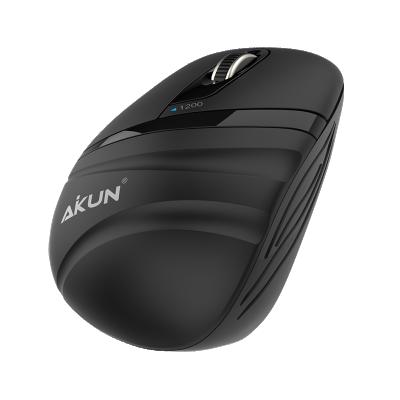 China Mini Aikun 3D Mini Optical Mouse MX24 16000DPI Wireless Wired Cable Desktop Mouse and Home Use for sale