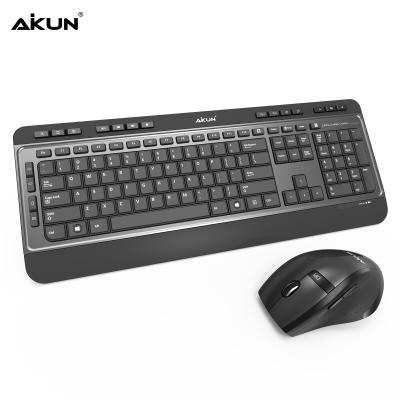 China For Aikun Desktop Wireless Keyboard and Mouse-BX8900 Ultra Thin, Normal, Multi Media, 3 Level DPI for sale