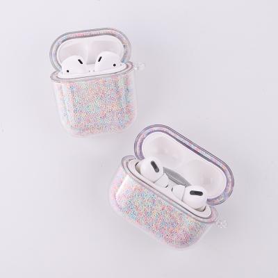 China Fashion and OEM Colorful Foam Balls PC Case for Apple Airpods 1 2 Candy Color Wireless Earphone Cover for Pro Airpods Box Filler Bags for sale