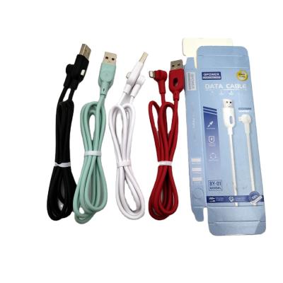 China High Quality Mobile Phone Support Silicone 1m USB Charger Cable 3ft Fast Charging Micro High Speed ​​Data Cables For iPhone for sale