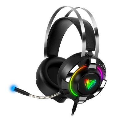 China M9 Earphone RGB Lights Gaming Supra-Aural Headset Wired Earphone For PC Game With Microphone for sale