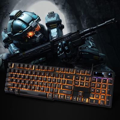 China 2021 Hot Selling Waterproof LED RGB Professional Black Light Keyboard Mouse Combos Wired USB Gaming Mouse for sale