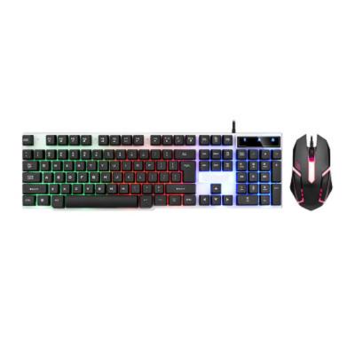 China KM170 Ultra Slim Computer Keyboard Mouse and Custom Cable Mouse LED Light Gaming Keyboards USB Keyboard Combos for PC Laptop for sale