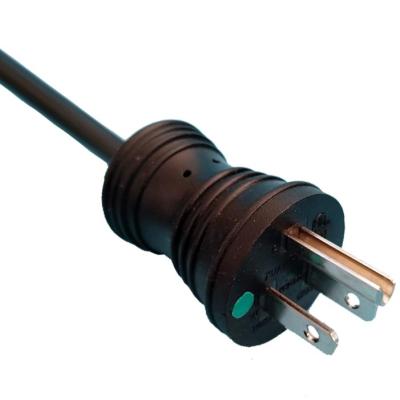 China Manufacturer Industrial Equipment Xinsheng Base Green Dot Medical Grade Power Supply Tie Down 5-15P Length Custom AC Power Cable UL Listed for sale