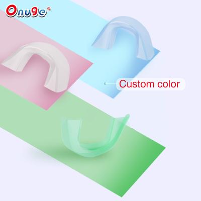 China Healthy Teeth Whitening Cleaning Onuge Suitable For All Teeeth Shapes Customized Theeth Disposable Dental Whitening Trays With Gel for sale