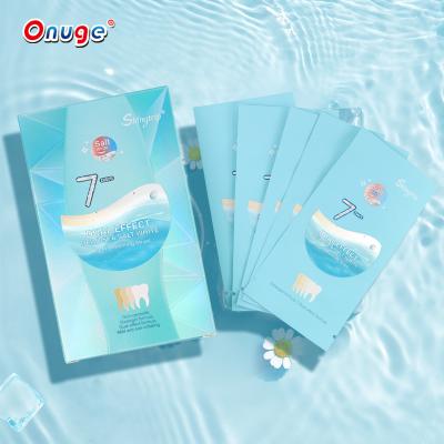 China Healthy Teeth Whitening Onuge White Teeth Strips Home Teeth Whitening Kit Teeth Whitening Strips Private Label for sale