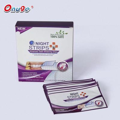 China CE Approval Daily Home Effective Professional Night Use Natural Teeth Whitening Strips for sale