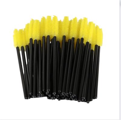 China AIYUN Professional Eyelash Extension Tools Factory Accept Plastic Spiral Plastic Wholesale Brush Rod Orange Handle Rod ODM ODM Color Eyelash Makeup Brush Mascara Brush Rod Straw for sale