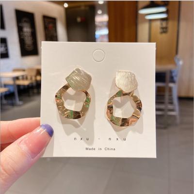 China TRENDY Huggie Earrings With Zircon Designs Jewelery Patterns Saudi 2015 For Women Small Rose Gold Gift White Party AAA Images Trendy for sale