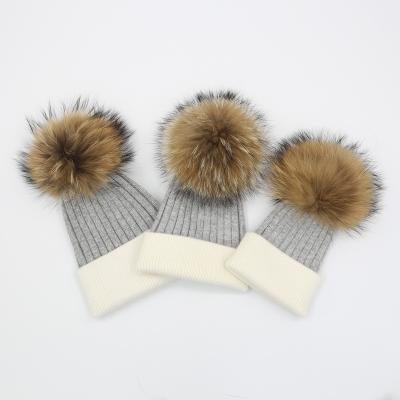 China JOINT Winter Warm Kids Christmas Funny Winter Hats With Top Ball for sale