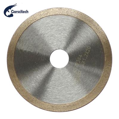 China High Precision and Long Working Life Rim Turbo Cutting Disc Hot Pressed Continuous Diamond Saw Blade Hand Tool for Cutting Brick Tile Porcelain Stone for sale