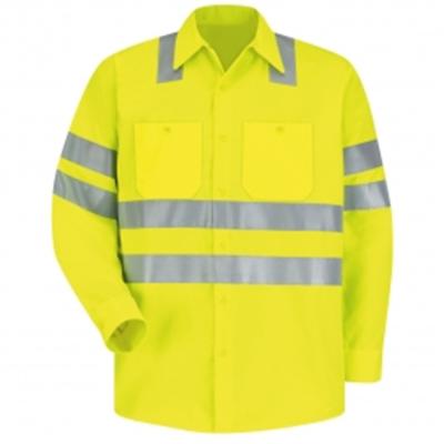 China Cotton Comfortable Lightweight Twill Long Sleeve Work Wear Safety Work Wear Reflective Shirts Wholesale for sale