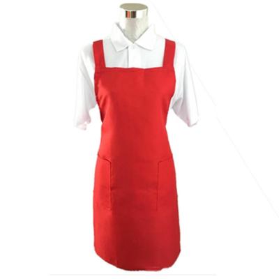 China Custom Chef Cooking Apron Womens 100% Cotton Anti-wrinkle Logo Working Uniforms For Sale for sale