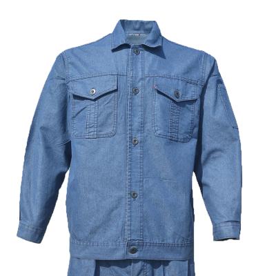 China Fashion factory supply fashion classic work clothes customized denim work clothes to mend work uniform for sale