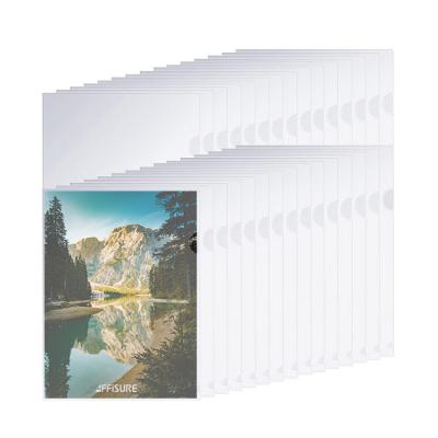 China AFFISURE Eco-friendly High Quality Custom Print Small Moq L Shape Plastic Presentation Folder Transparent PP Plastic Document Folders for sale