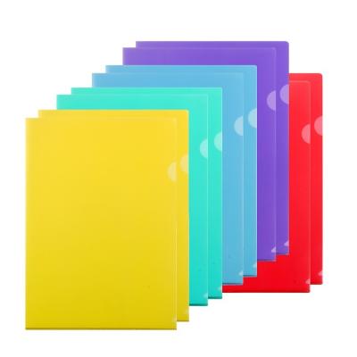 China AFFISURE Products Eco-friendly Custom Best Selling Promotional Gifts L Form Office School Clear A4 Size Plastic Folder for sale