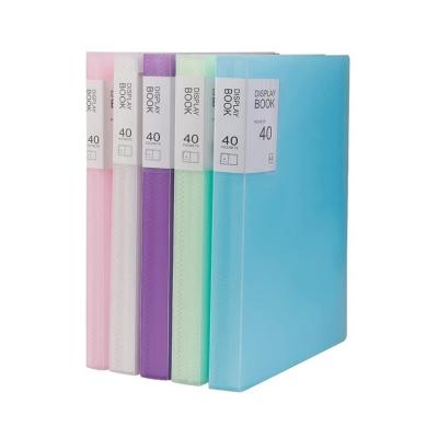 China Durable Solid Transparent Folder 10 Book A4 Color Screen Book Folder Insert Clear Folder 20 30 40 60 80 100 Pages for sale