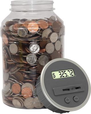 China Eco-friendly Material Piggy Bank Piggy Bank LCD Display Large Coin Bank Money Jar For Adults Children With Saving Purposes for sale