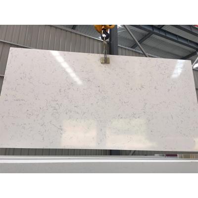 China Modern Wholesale White Artificial Marble Quartz Stone Outdoor Solid Quartz Stone for sale