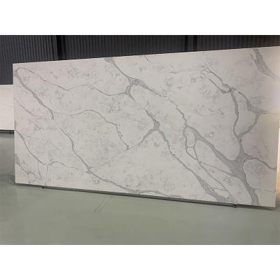 China Modern Artificial Natural Rocks 93% Quartz Cabinet Kitchen Wall Quartz Slabs Countertops for sale