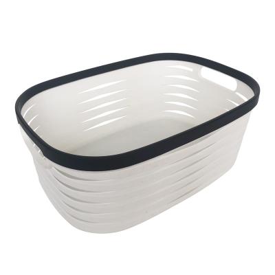 China Home Clothes Bucket 4 Sizes Basket Household Storage Basket Universal Plastic Elliptical Viable Dirty Laundry Kitchen for sale