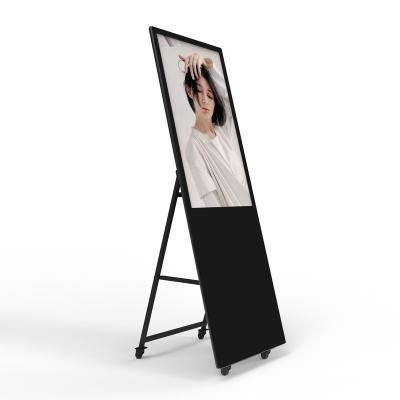 China Indoor 32 43 Inch Touch Screen Mobile Foldable Android Portable Display Advertising LCD Digital Signage Digital Signage Display for sale