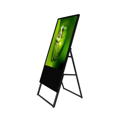 China Indoor Portable Battery Operated Floor Standing Digital Signage Mobile Digital Signage and Displays LCD Displays for sale