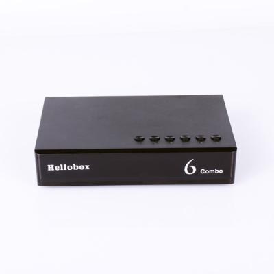 China Media Play Free Factory Full HD 1080P Hellobox 6 DVB-S2 DVB-T2 DVB-C H.265 Satellite Receiver Factory Wholesale Satellite TV Combo Receiver for sale