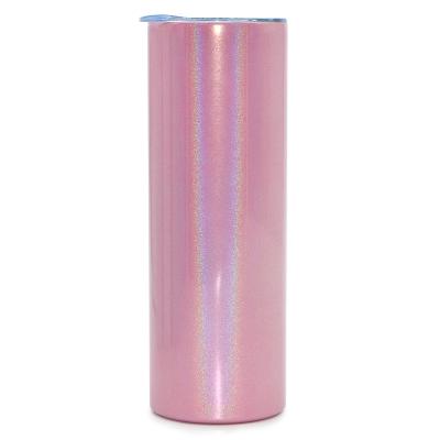 China Sustainable Wholesale 20oz Sublimation Stainless Steel Vacuum Hot Water Bottle Skinny Tumblers With Straw for sale