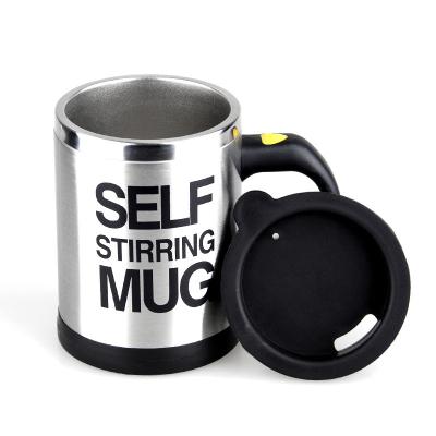 China Sustainable Electric Automatic Camping Coffee Self Stirring Mug Cup Thermal Insulated Stainless Steel Travel For Gifts Wholesale Custom for sale