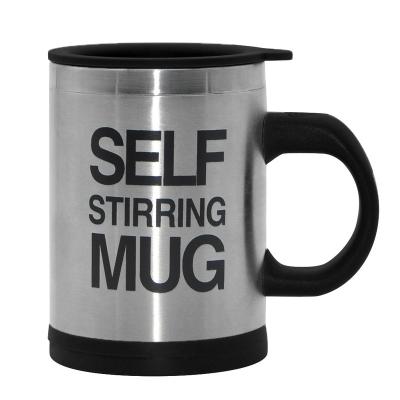 China Lazy Stainless Steel Lazy Office Home Success Amazon Self Stirring Mugs Coffee Mug Mixing Low Price for sale