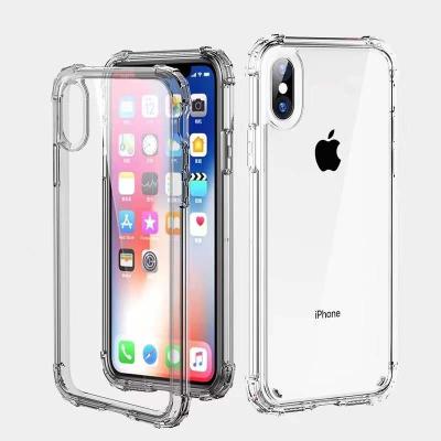 China High Quality Shockproof Transparent TPU Shell For iPhone Back Cover Soft Silicone Protective Layer Against Dropping for sale