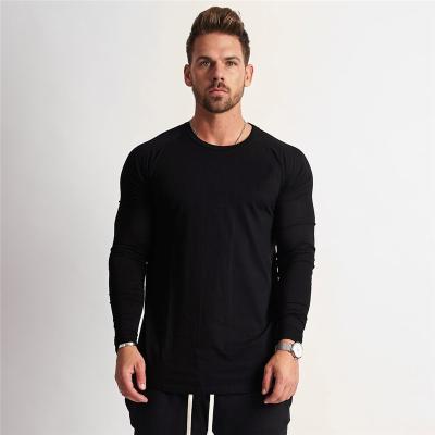 China New Autumn Fashion O-neck Slim Fit Anti-pilling Long Sleeve T-shirt Men Trend Casual for sale