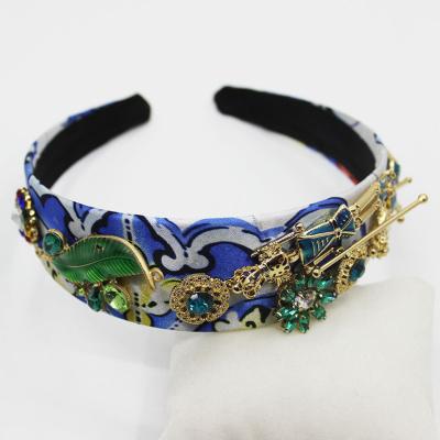 China Wholesale Handmade Baroque Hair Band Weiqi Dropshipping High End Headband for sale