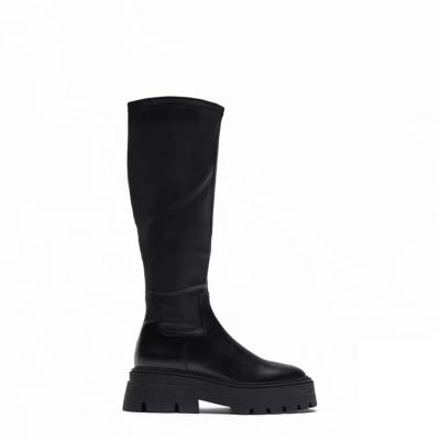 China Fashion Anti-slippery Autumn PU Platform Winter Snow Boot Rubber Anti-slippery Shoes For Women for sale