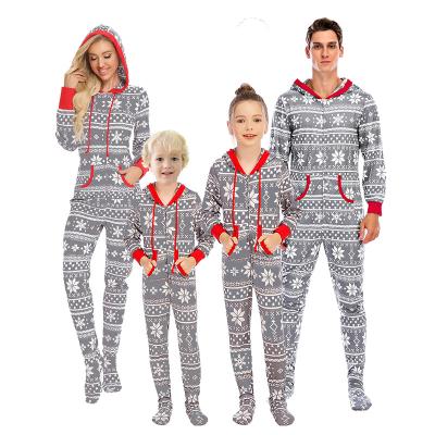 China 2021 Soft QUICK DRY Cotton Men's Pajamas Matching Pijamas Familiares Christmas Pajamas Family Suits Home Clothing Woman Sleepwear Set for sale