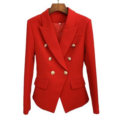 China Anti-wrinkle 2021 new arrivals autumn collection high quality women leisure office blazer jacket for sale