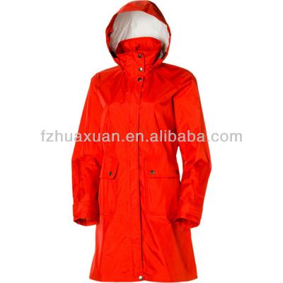 China Chic Red Anti-Shrink Raincoat Rain Coat For Women Raincoats for sale