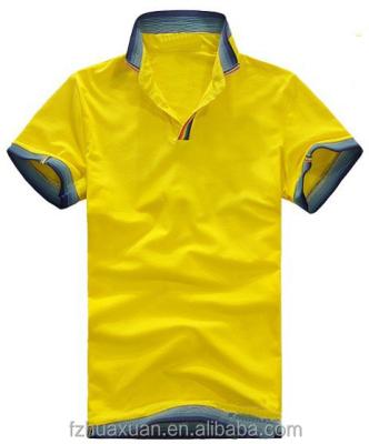 China Yellow Custom Anti-Pilling Wholesales T-Shirt For Men's Polo T-Shirt for sale