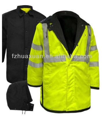 China Reversible High Visibility Plus Size Functional Design Reflective Jacket for sale